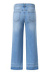 Raw Hem High Waist Straight Leg Loose Jeans